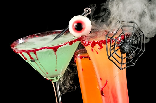 Безалкогольные коктейли на Хэллоуин пошаговый рецепт