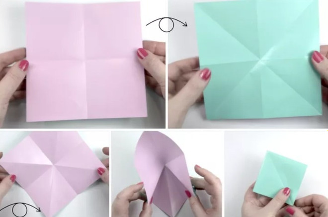 Как сделать колокольчик оригами.