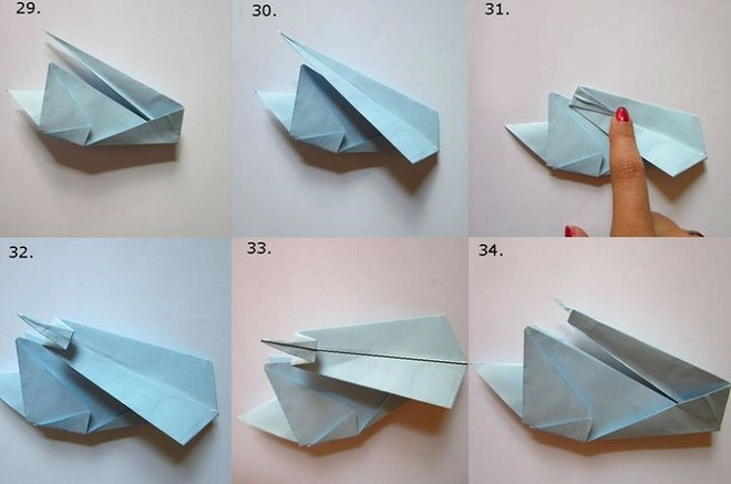 Объёмный лебедь в технике оригами