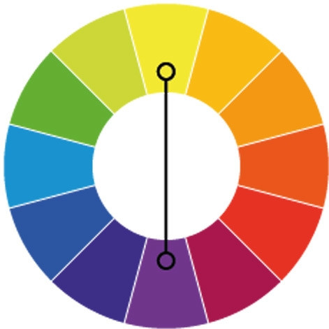 Комплементарная схема сочетания цветов
