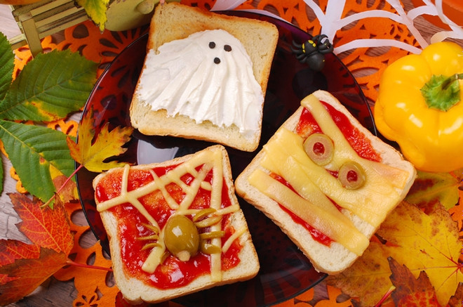 Интересные сэндвичи на Хеллоуин для детей