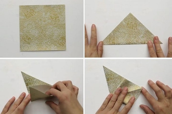 Держатель для карточек в технике оригами