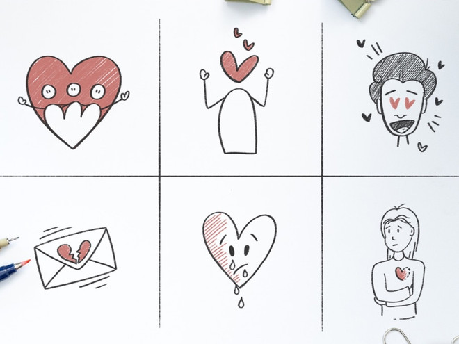 Как нарисовать классическое сердечко