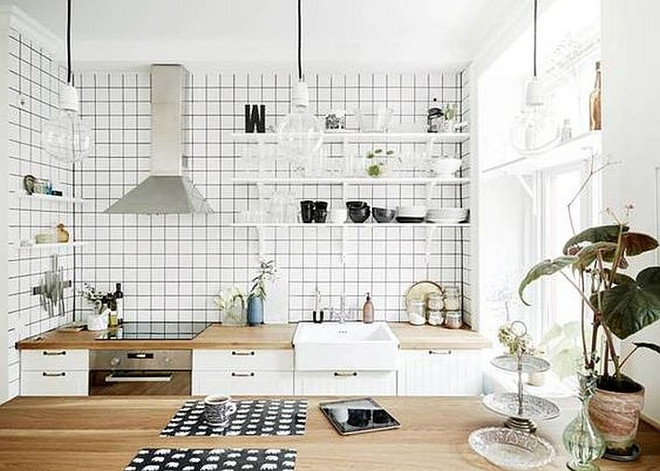 Керамическая плитка в интерьере кухни