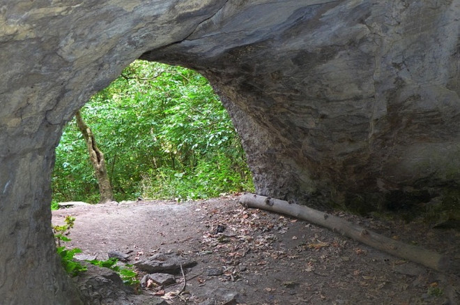 Пещера первобытного человека.