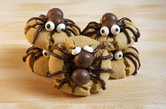 Печенье на Хэллоуин пауки пошаговый рецепт