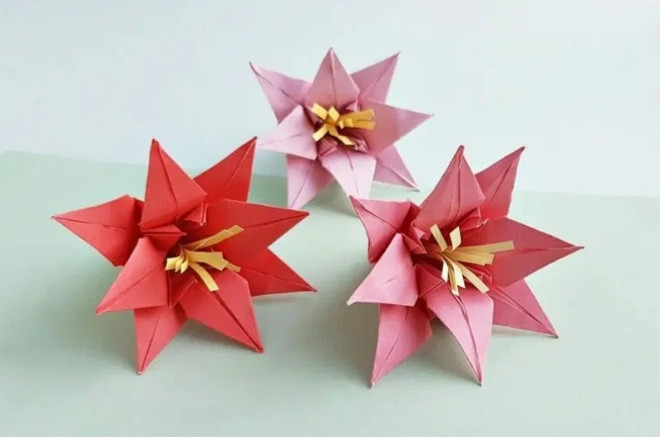 Как сделать лилию оригами