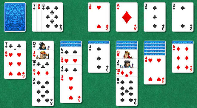 Расклад игры Касынка