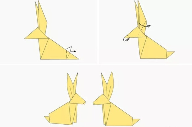 Кролик оригами