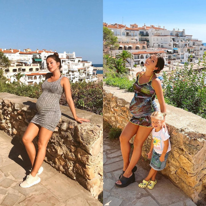 С разницей в 3 года: Нюша сравнила свои «беременные» фото, сделанные в одном месте