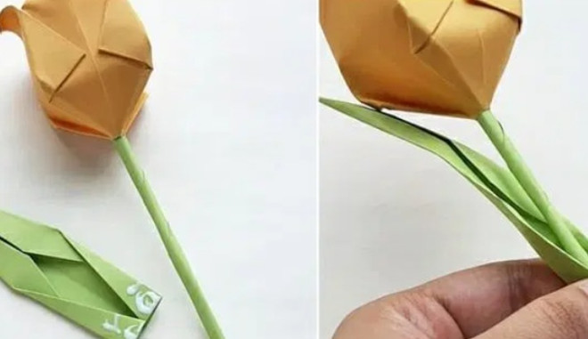 Как сделать тюльпаны оригами