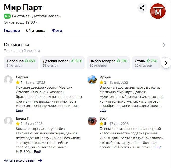 Гипермаркет детских парт мир парт отзывы