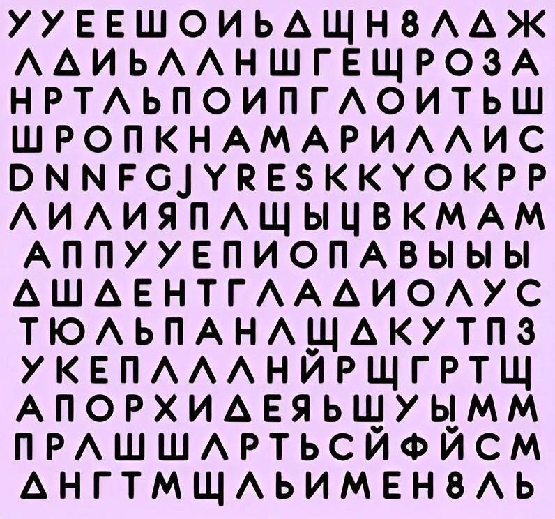Сколько слов удалось разглядеть?