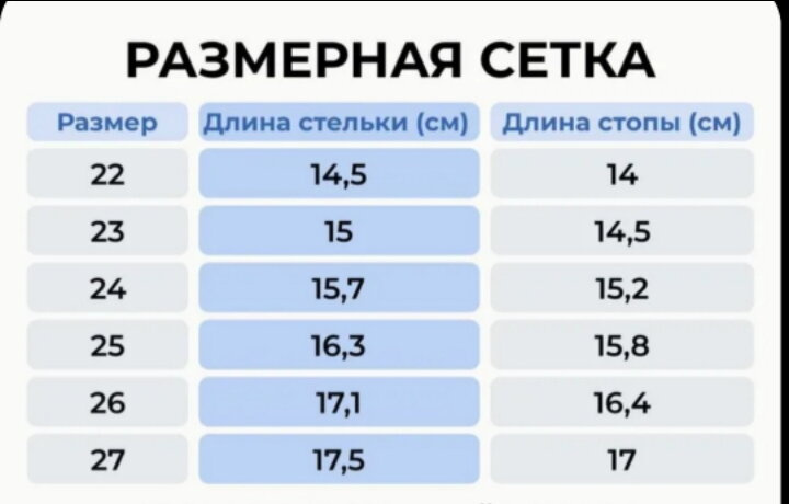 Размер детской обуви. Туплю???