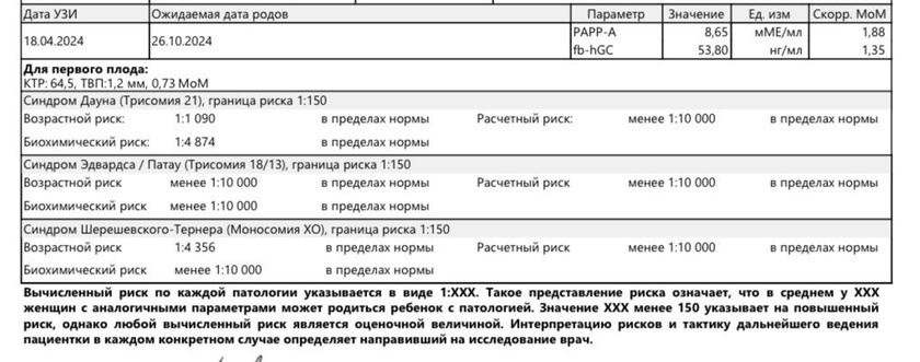 Первый скрининг