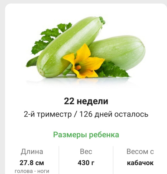 22 недельки и первый
