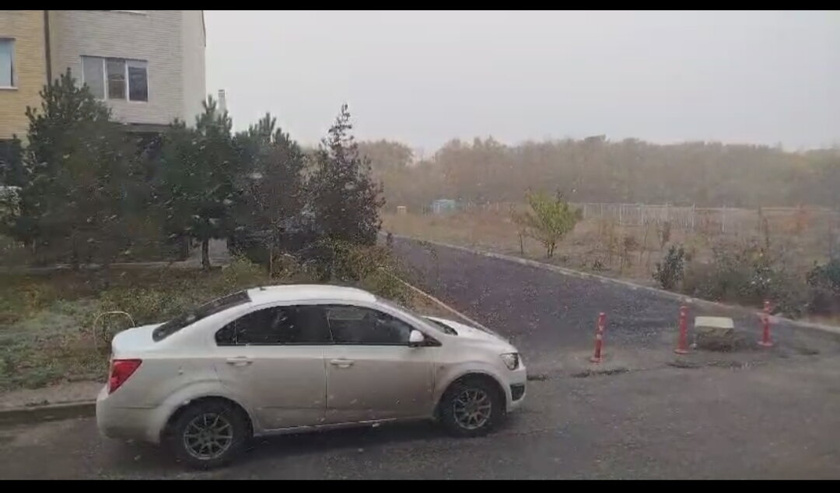 Снег в начале ноября на юге страны?