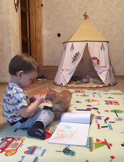 У нас пополнение 😌 вроде мейнкун, но я не разбираюсь