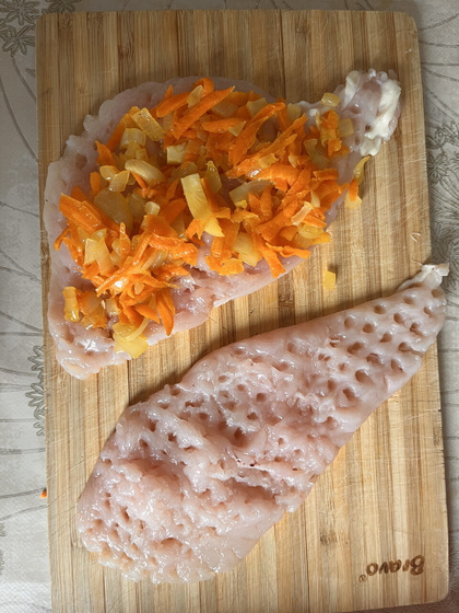 Куриные рулетики в батоне ?
