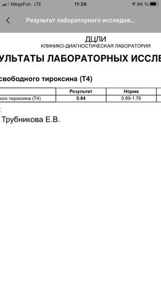 Сдала анализы