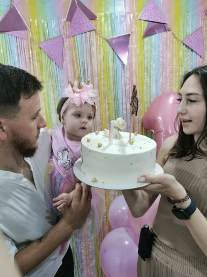 Отметили годик принцессе ?