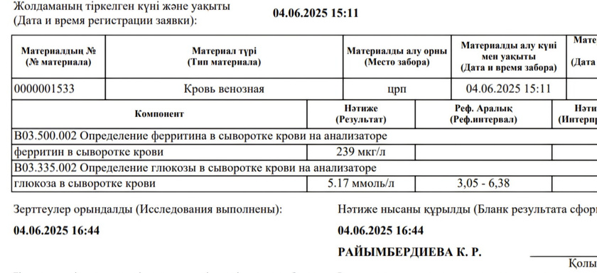 Высокий ферритин