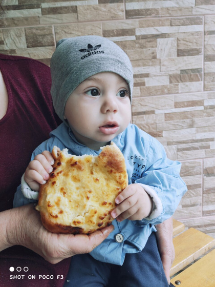 Мой сын проснулся утром
