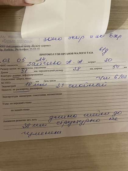 Ановуляторный цикл?