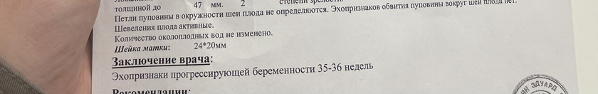 Длина шейки матки