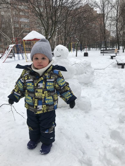 Снеговик и Миша ?