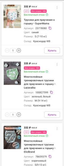 Трусики для приучения к