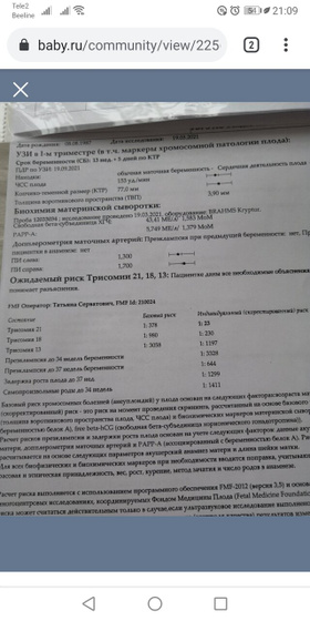 1 скрининг и увеличенное твп