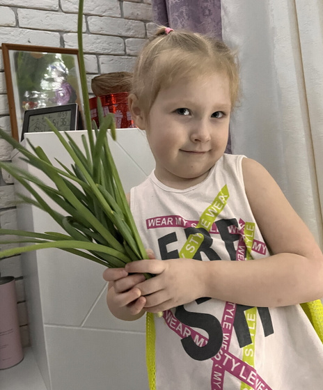 Первый урожай дочки ?