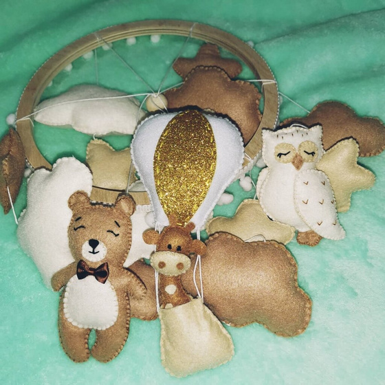 Шью мобили из фетра