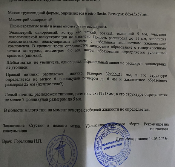 Сегодня было узи, мед