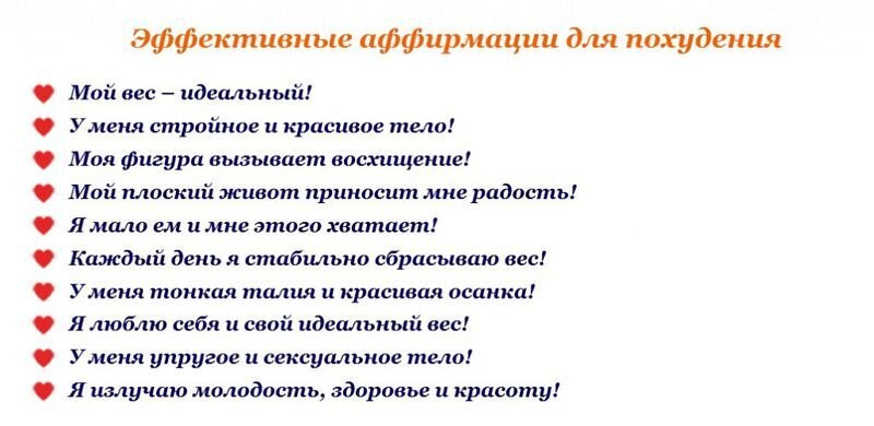 Аффирмации для похудения - кому помогло?