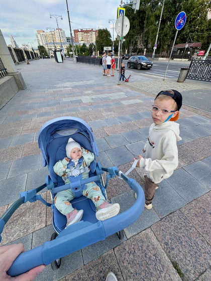 Наша новая колясочка 💙