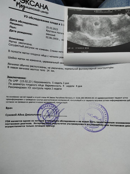 Была сегодня на УЗИ!