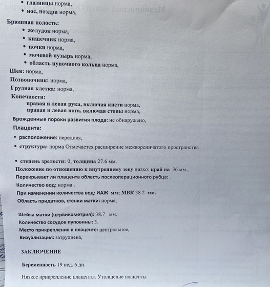 2 скрининг вес малыша 20недель