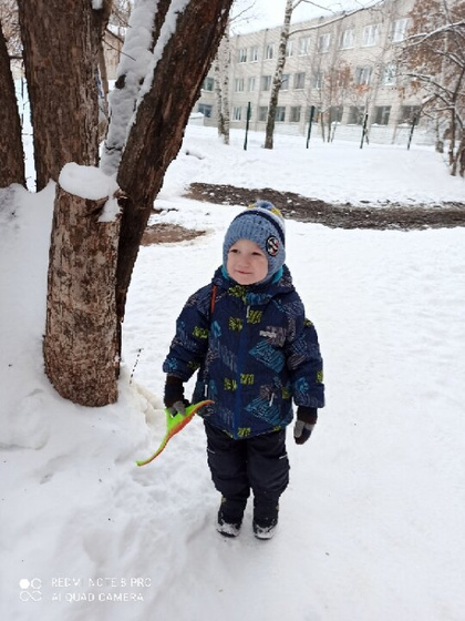 Сегодня прогулка с сыном.