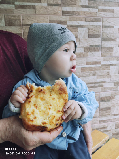 Мой сын проснулся утром