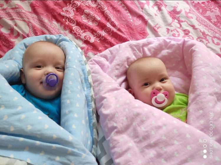 7 месяцев малышам ❤💙