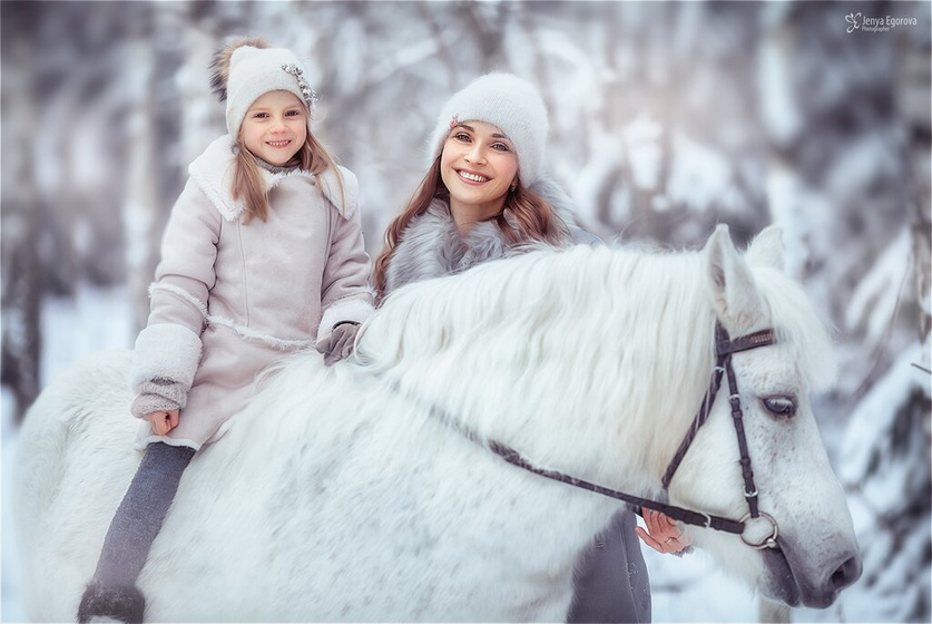 Съемка с лошадкой)