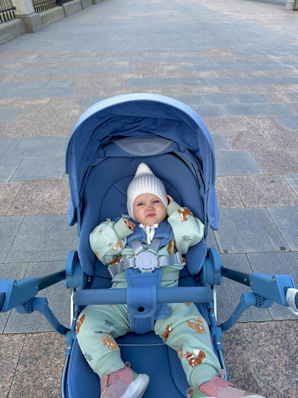 Наша новая колясочка 💙
