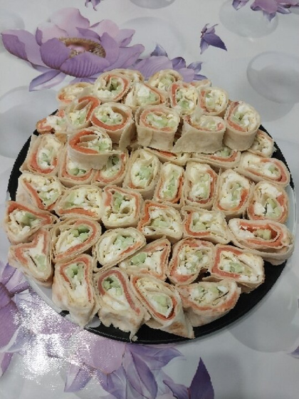 Рулетики из лаваша