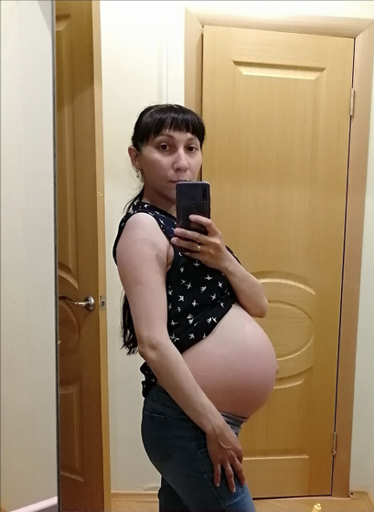 Похоже живот опускается?