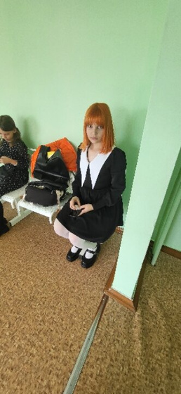 Покрасила-Таки дочь в рыжий))