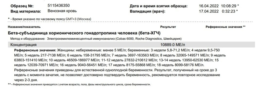 Динамика ХГЧ
