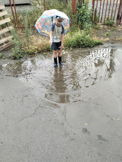 Мы сегодня лужи проверяли