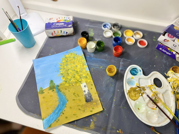 🎨Рисуем осень. Осенний пейзаж 🍂